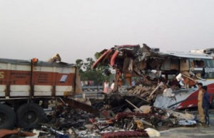 लखनऊ एक्सप्रेस-वे पर सड़क हादसे में 7 की मौत, 34 घायल