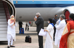 पीएम ने लिया बंगाल में आये अम्फान तूफान से नुकसान का जायजा, एक हजार करोड़ के पैकेज का ऐलान