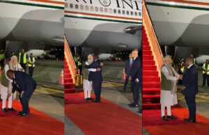 PM Modi पापुआ न्यू गिनी पहुंचे, प्रधानमंत्री जेम्स मारापे ने भारतीय अंदाज में किया स्वागत