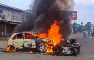 मणिपुर में फिर भड़की हिंसा, 15 घर जलाए गए, गोली से एक व्यक्ति घायल