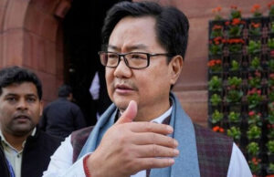 लोकसभा कार्यवाही बाधित करने के लिए किरेन रिजिजू ने कांग्रेस को लिया आड़े हाथ