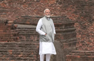 प्रधानमंत्री मोदी ने प्राचीन नालंदा के खंडहरों का दौरा किया