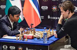 नॉर्वे शतरंज: अलीरेजा से हारे प्रज्ञानानंदा, मैग्नस कार्लसन को बढ़त