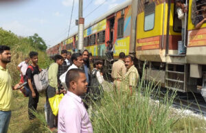 गोरखपुर जाने वाली ट्रेन के पहियों में लगी आग, सभी यात्री सुरक्षित