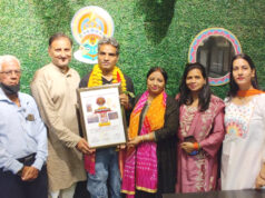 बॉलीवुड अभिनेता व कास्टिंग डायरेक्टर सुनील शाक्य को मिला ‘नटरांजलि गौरव सम्मान’
