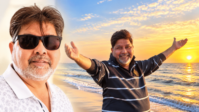 Sunglasses Portrait and Sunset Beach Smile